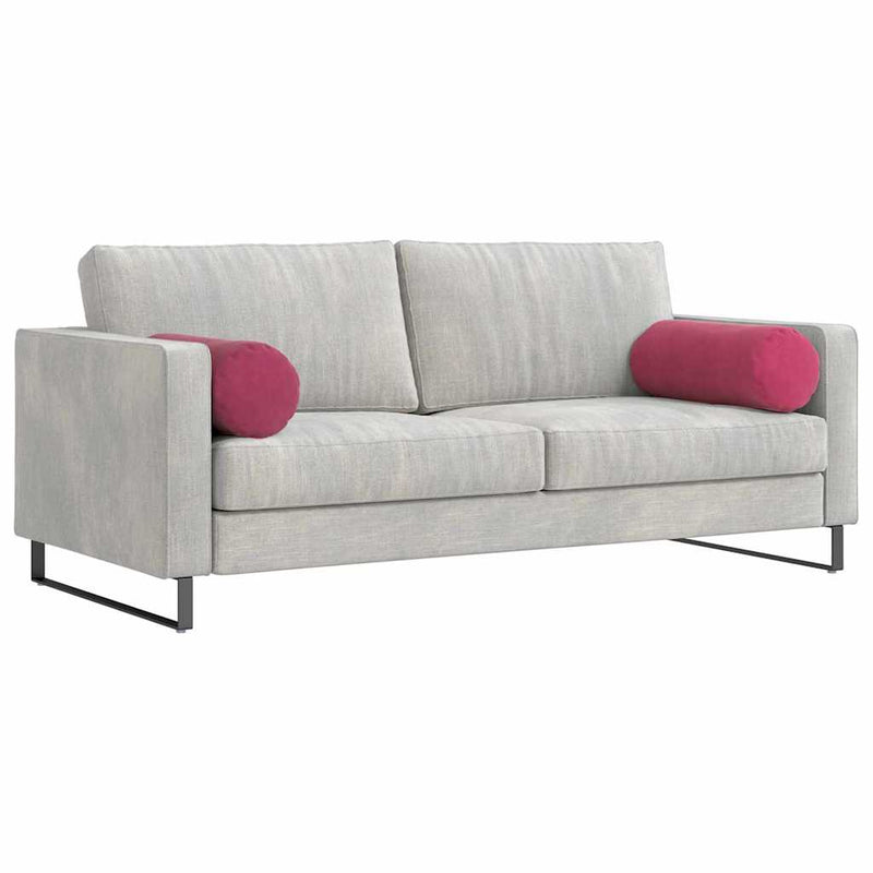 Afbeelding laden in galerijviewer, Vidaxl bolster kussens 2 stuks wijnrood ø 25 x 70 cm cordstof
