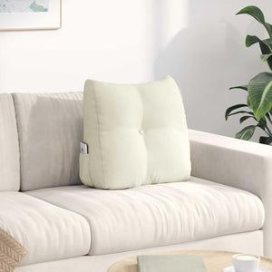 Vidaxl rugkussen crème 45 x 24 x 50 cm fluweel