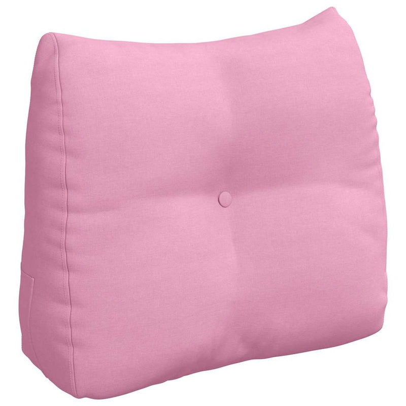 Afbeelding laden in galerijviewer, Vidaxl rugkussen roze 60 x 24 x 50 cm stof
