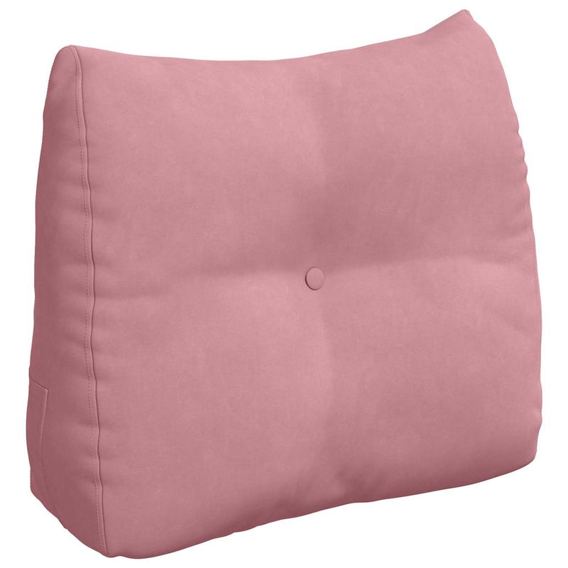 Afbeelding laden in galerijviewer, Vidaxl rugkussen roze 60 x 24 x 50 cm fluweel
