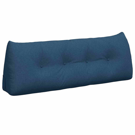 Vidaxl rugkussen blauw 140 x 24 x 50 cm stof