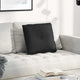 Vidaxl rugkussen zwart 50 x 19 x 45 cm stof