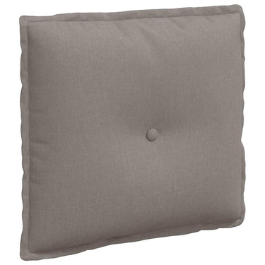 Vidaxl rugkussen taupe 50 x 19 x 45 cm stof