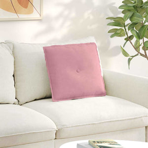 Vidaxl rugkussen roze 50 x 45 cm cordstof