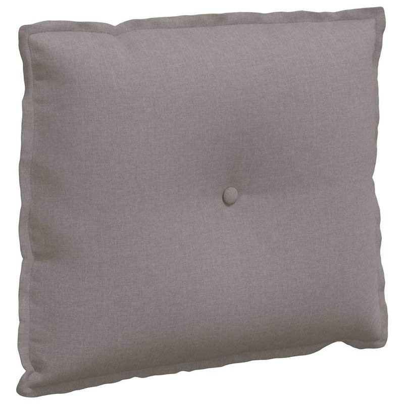 Afbeelding laden in galerijviewer, Vidaxl rugkussen taupe 60 x 19 x 50 cm stof
