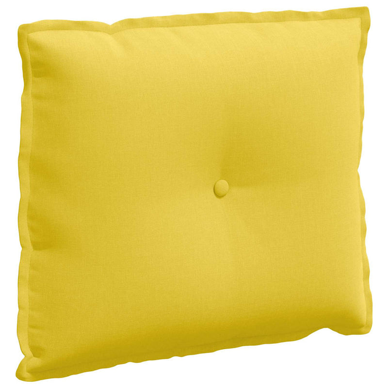 Afbeelding laden in galerijviewer, Vidaxl rugkussen lichtgeel 60 x 19 x 50 cm stof
