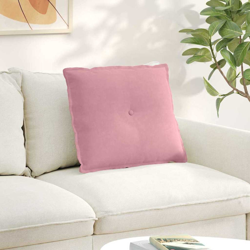 Afbeelding laden in galerijviewer, Vidaxl rugkussen roze 60 x 50 cm cordstof
