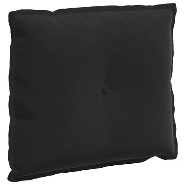 Vidaxl rugkussen zwart 60 x 50 cm cordstof