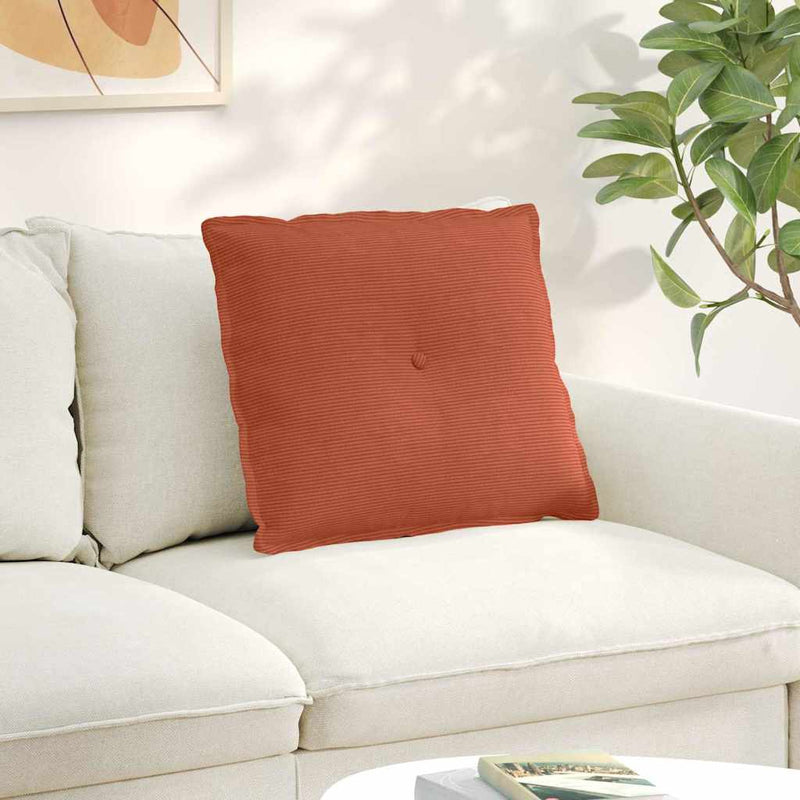 Afbeelding laden in galerijviewer, Vidaxl rugkussen rood-oranje 60 x 50 cm cordstof
