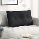 Vidaxl rugkussen zwart 80 x 19 x 50 cm stof