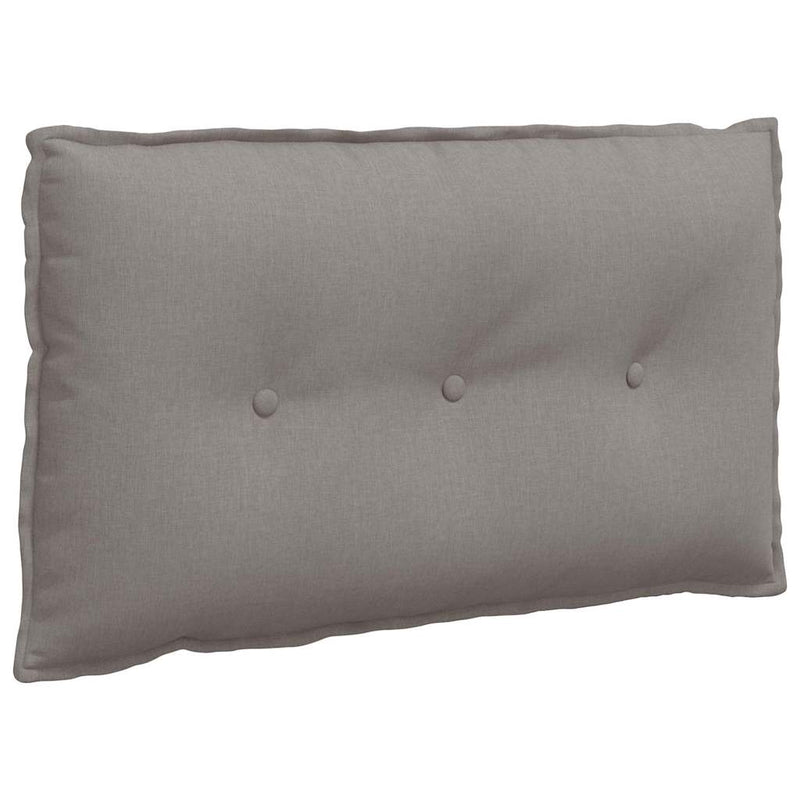 Afbeelding laden in galerijviewer, Vidaxl rugkussen taupe 80 x 19 x 50 cm stof
