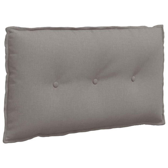 Vidaxl rugkussen taupe 80 x 19 x 50 cm stof
