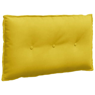 Vidaxl rugkussen geel 80 x 50 cm cordstof