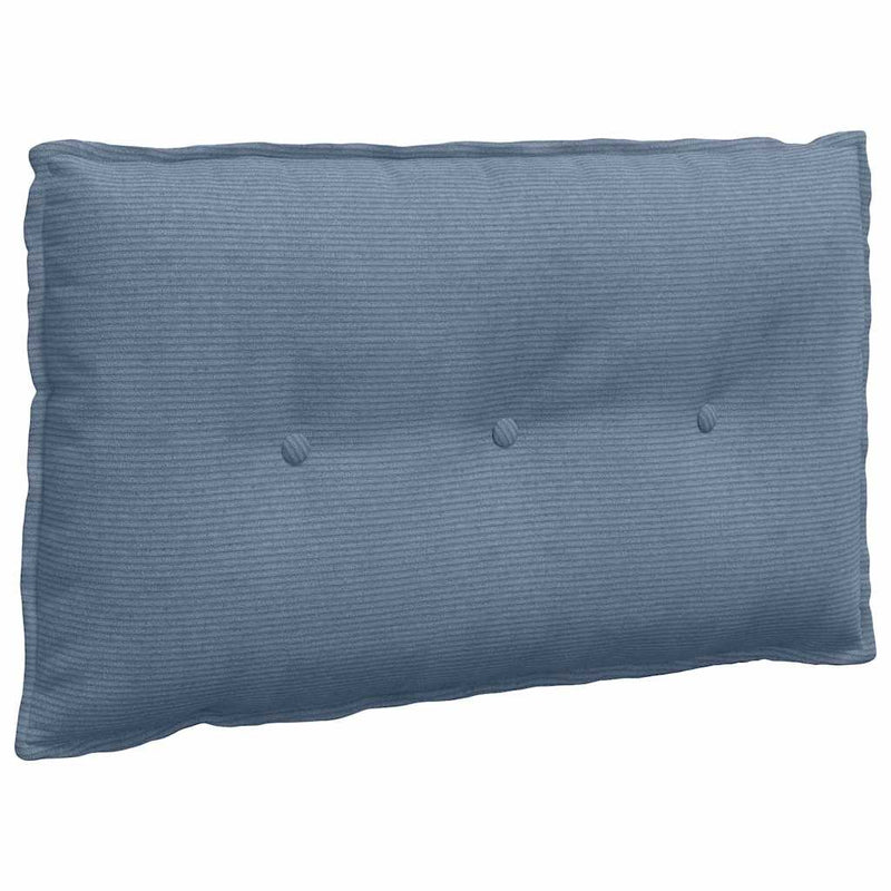 Afbeelding laden in galerijviewer, Vidaxl rugkussen blauw 80 x 50 cm cordstof
