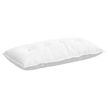Vidaxl rugkussen wit 100 x 19 x 50 cm stof
