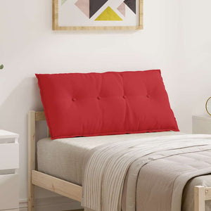 Vidaxl rugkussen rood 100 x 19 x 50 cm stof
