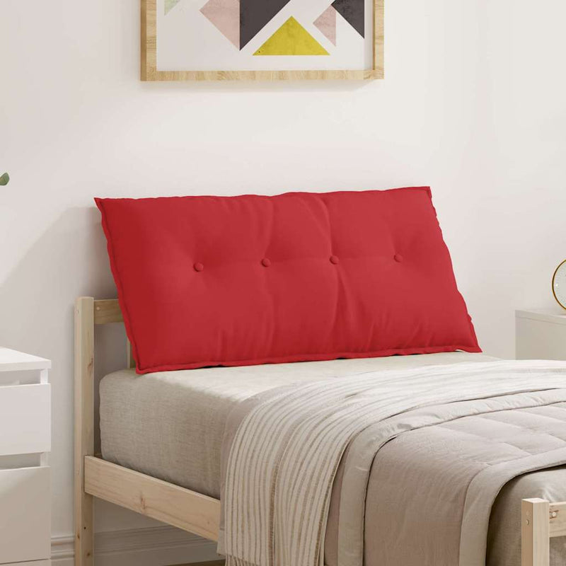 Afbeelding laden in galerijviewer, Vidaxl rugkussen rood 100 x 19 x 50 cm stof
