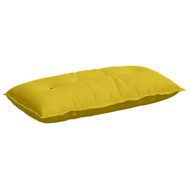 Vidaxl rugkussen geel 100 x 50 cm cordstof
