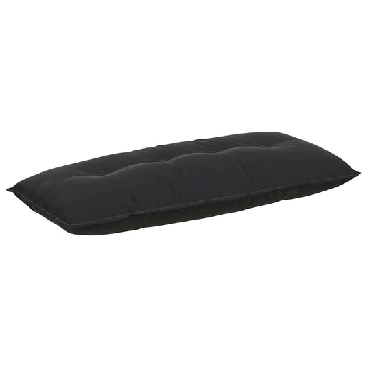 Vidaxl rugkussen zwart 120 x 50 cm cordstof