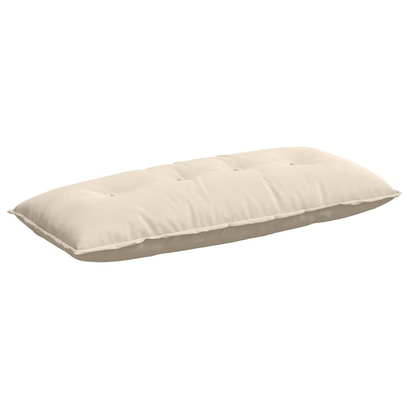 Afbeelding laden in galerijviewer, Vidaxl rugkussen beige 120 x 50 cm microvezel stof

