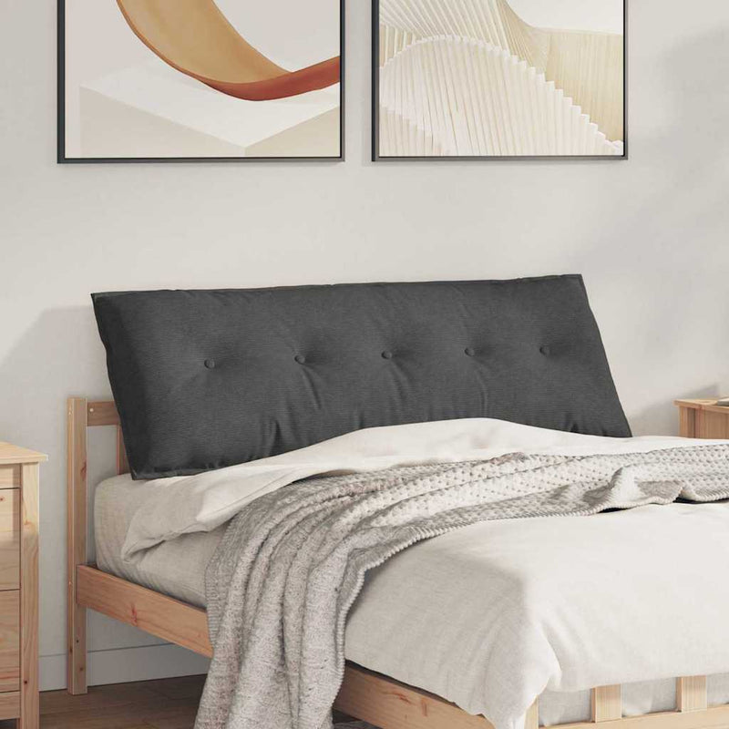 Afbeelding laden in galerijviewer, Vidaxl rugkussen donkergrijs 140 x 50 cm cordstof
