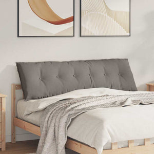 Vidaxl rugkussen taupe 160 x 19 x 50 cm stof