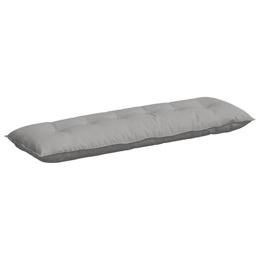 Vidaxl rugkussen wolkengrijs 160 x 19 x 50 cm stof