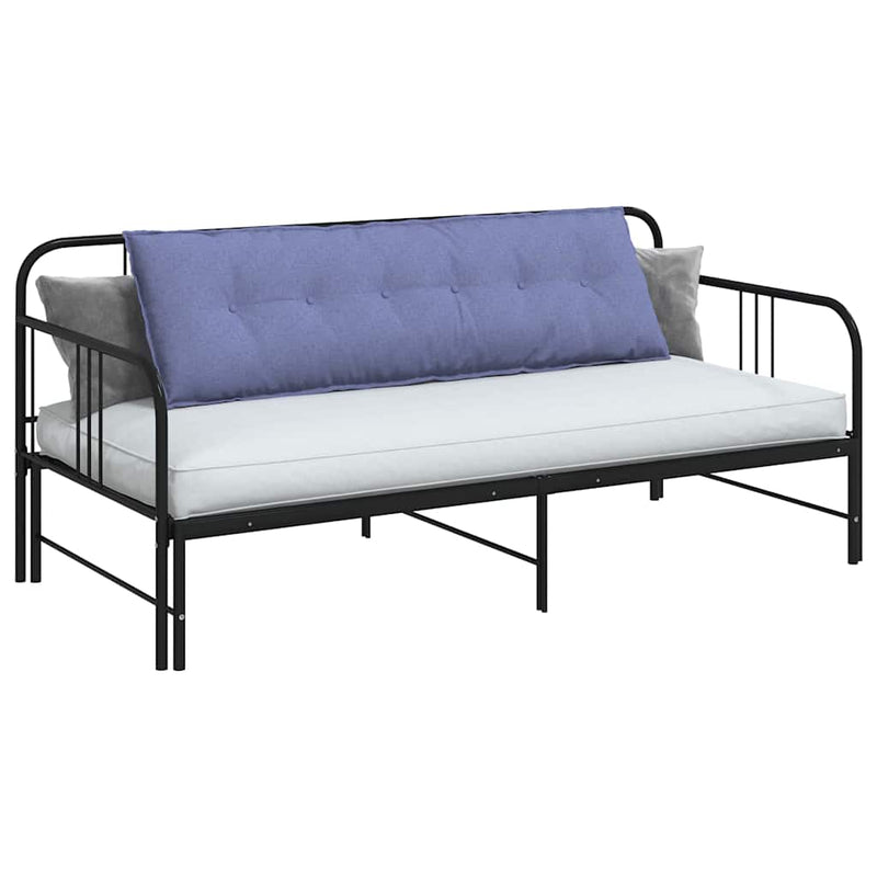 Afbeelding laden in galerijviewer, Vidaxl rugkussen jeans blauw 160 x 19 x 50 cm stof
