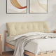 Vidaxl rugkussen crème 160 x 50 cm microvezel stof