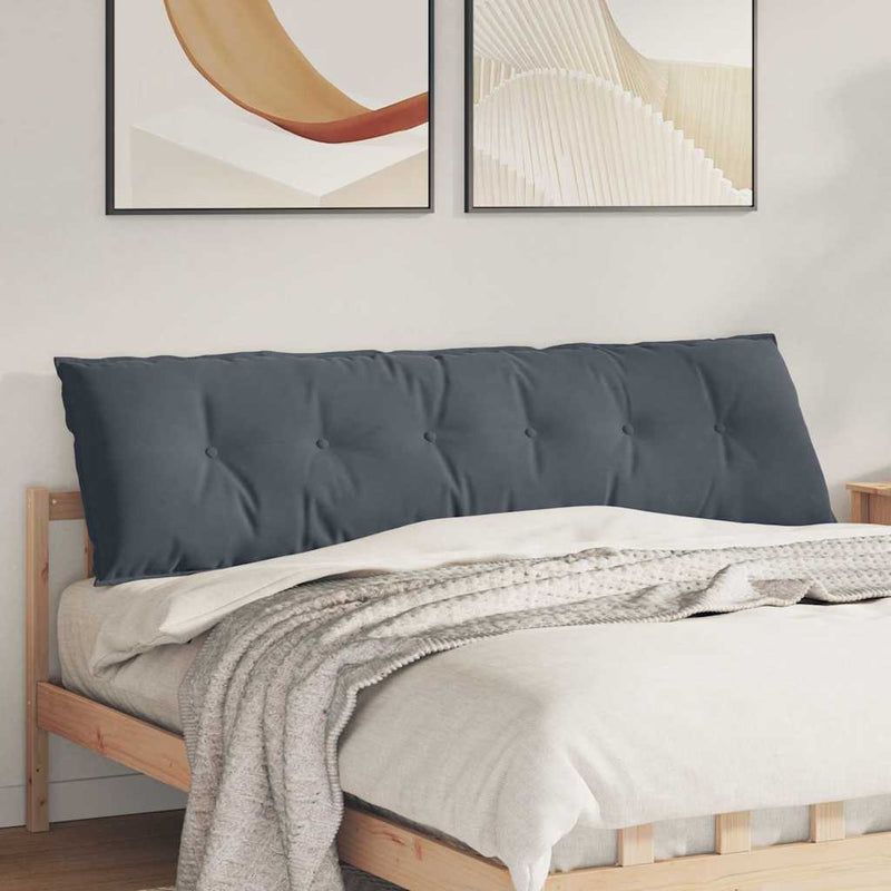 Afbeelding laden in galerijviewer, Vidaxl rugkussen donkergrijs 180 x 50 cm cordstof
