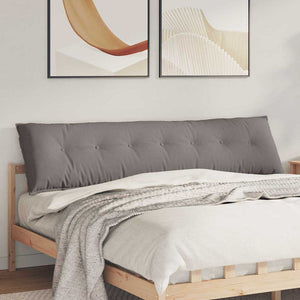 Vidaxl rugkussen taupe 200 x 19 x 50 cm stof
