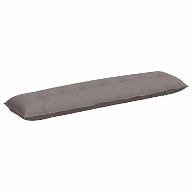 Vidaxl rugkussen taupe 200 x 19 x 50 cm stof