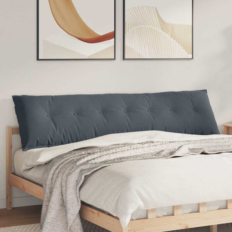 Afbeelding laden in galerijviewer, Vidaxl rugkussen donkergrijs 200 x 50 cm cordstof
