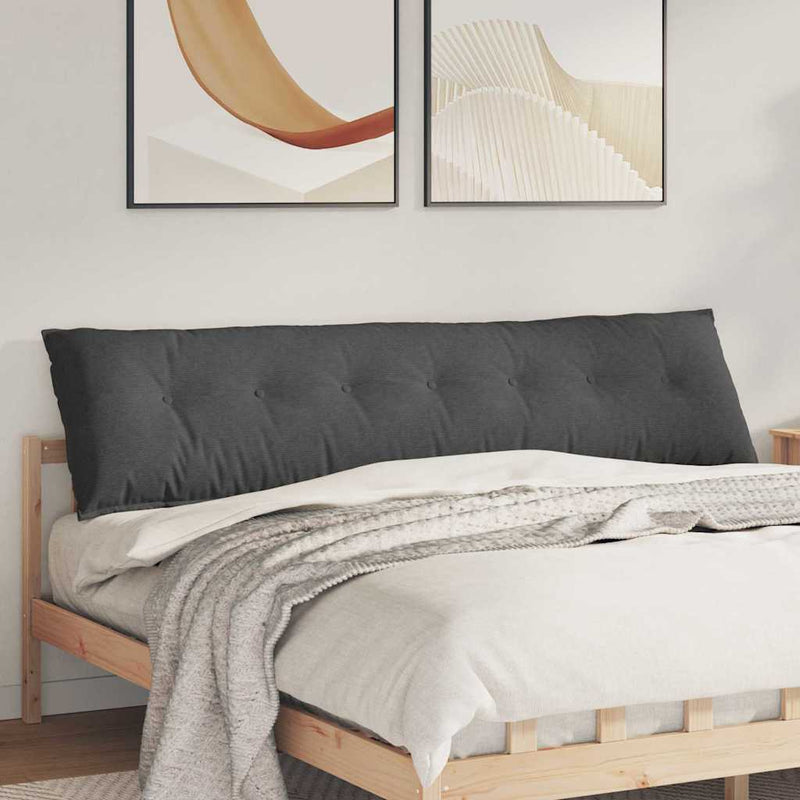 Afbeelding laden in galerijviewer, Vidaxl rugkussen donkergrijs 200 x 50 cm cordstof
