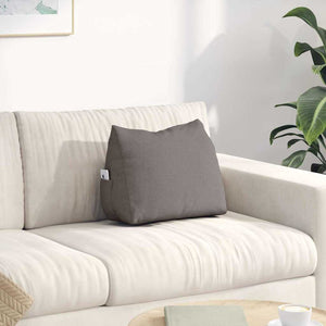 Vidaxl rugkussen taupe 45 x 20 x 35 cm stof