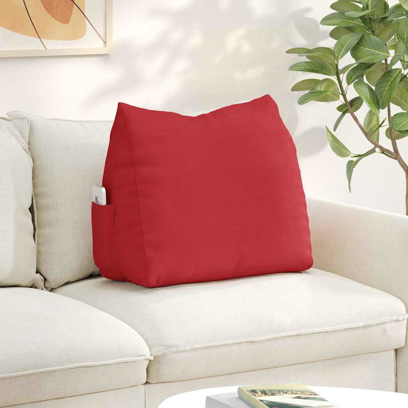 Afbeelding laden in galerijviewer, Vidaxl rugkussen rood 60 x 20 x 50 cm stof
