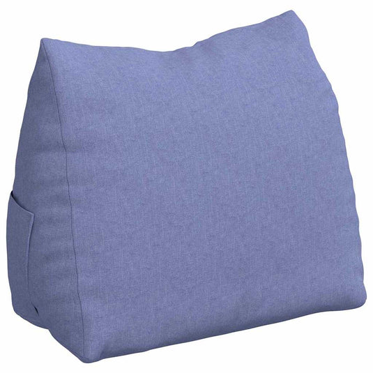 Vidaxl rugkussen jeans blauw 60 x 20 x 50 cm stof