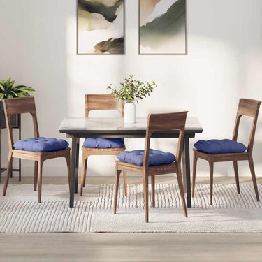 Vidaxl zitkussens 4 pcs jeans blauw 40 x 40 x 12 cm stof