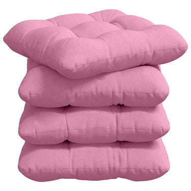 Vidaxl zitkussens 4 pcs roze 40 x 40 x 12 cm stof