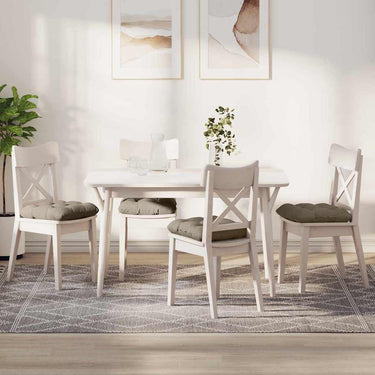 Vidaxl zitkussens 4 pcs taupe 40 x 40 cm microvezel stof