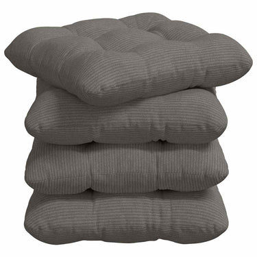 Vidaxl zitkussens 4 pcs lichtgrijs 40 x 40 cm katoen stof