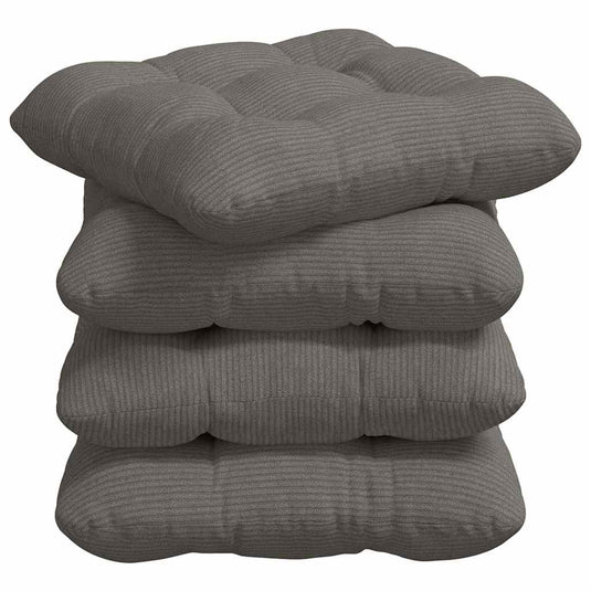 Vidaxl zitkussens 4 pcs lichtgrijs 40 x 40 cm katoen stof