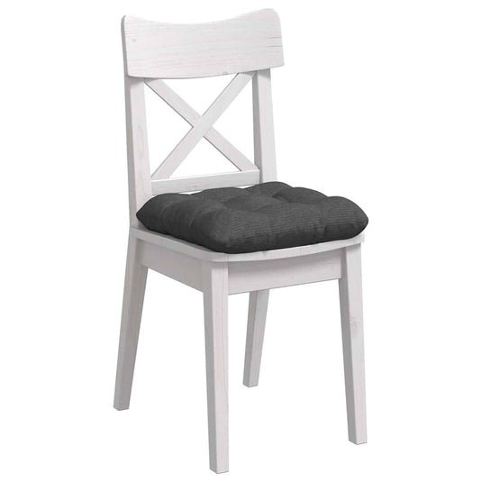 Vidaxl zitkussens 4 pcs donkergrijs 40 x 40 cm katoen stof
