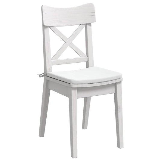 Vidaxl zitkussens 4 stuks wit 40 x 40 x 3 cm stof
