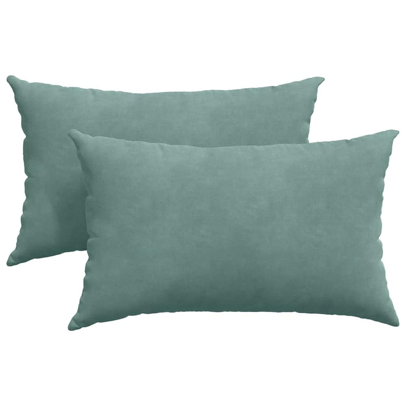 ギャラリービューアに画像をロードする, Vidaxl sofa kussens 2 stuks zeegroen 50 x 30 cm cordstof
