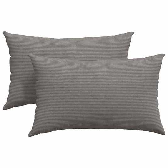 Vidaxl sofa kussens 2 stuks lichtgrijs 50 x 30 cm cordstof