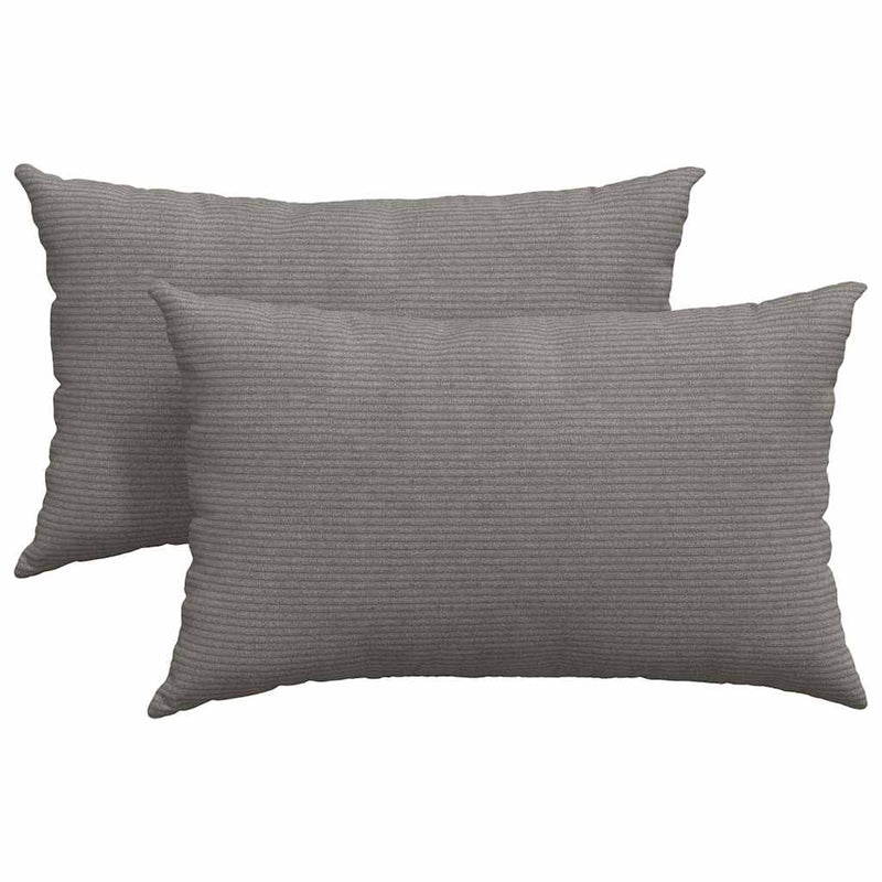 ギャラリービューアに画像をロードする, Vidaxl sofa kussens 2 stuks lichtgrijs 50 x 30 cm cordstof
