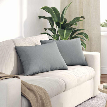 Vidaxl sofa kussens 2 pcs lichtgrijs 60 x 40 cm stof