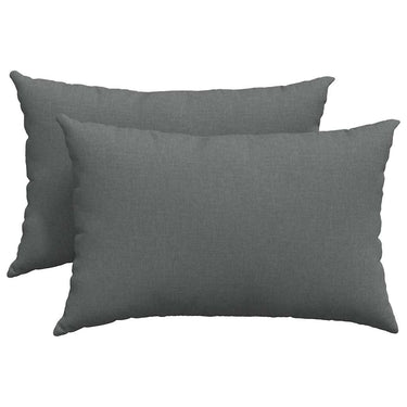 Vidaxl sofa kussens 2 pcs donkergrijs 60 x 40 cm stof