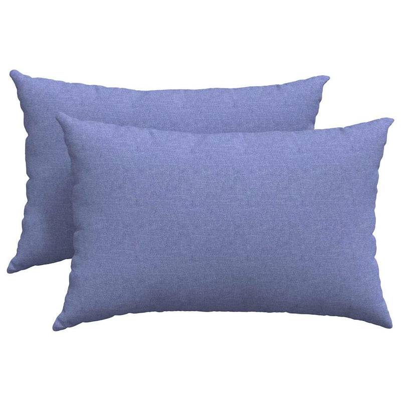 ギャラリービューアに画像をロードする, Vidaxl sofa kussens 2 pcs jeans blauw 60 x 40 cm stof
